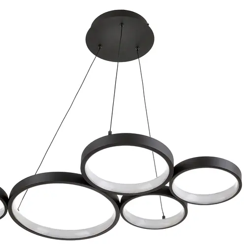 Люстра Brille стельова підвісна лофт в хол LED BL-847S/76W WW BK - фото 3