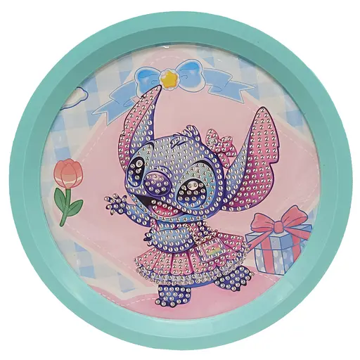 Детский набор алмазная мозаика "Стич" YK-6532-20(Turquoise)