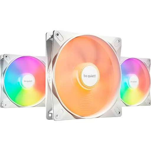 Комплект вентиляторів Be quiet! LIGHT WINGS LX 140mm PWM white 3 шт (BL128) - фото 1