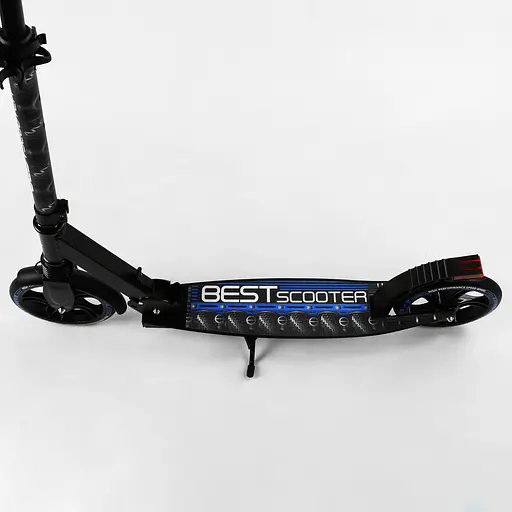 Самокат Best Scooter 57х14х80-98.5 см Чорно-синій 000231605 - фото 3