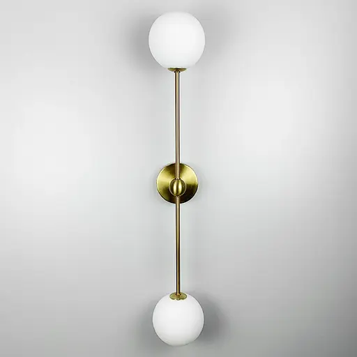 Бра Mae с белыми плафонами в удлиненном корпусе 75 см Line F Арт. WB1Количество ламп/750 AB - фото 5