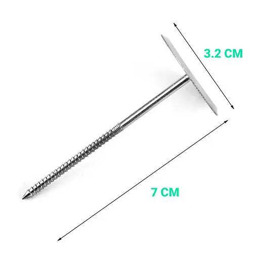 Гвоздик кондитерский из нержавеющей стали для моделирования цветов из крема Ø - 3.2 см; h - 7 см, Kitchen Master 82977 - фото 2