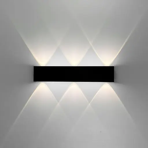 Бра Line F із ефектним світлом у чорному корпусі 30х6 см Арт. WB51/310 BK - фото 1