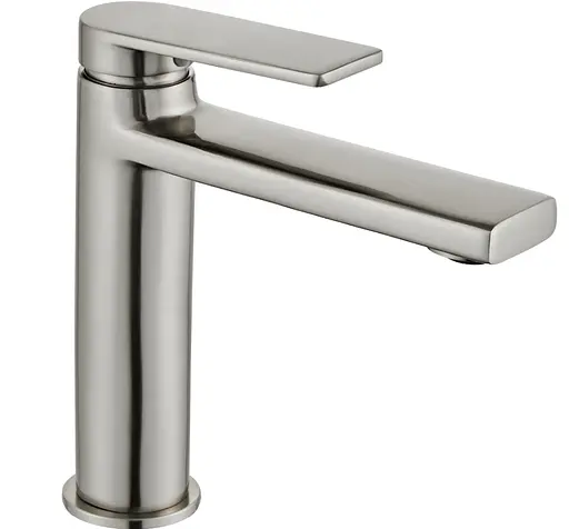 Змішувач для умивальника Rea Verso низький nikiel brushed REA-B9141 Никель - фото 2