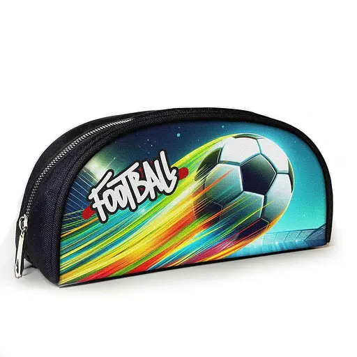 Пенал шкільний для футболіста з принтом Футбольний м'яч 23х10х8 см дитячий для хлопчика (3954)