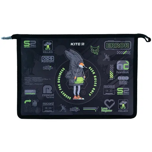 Папка на молнии Kite Fox Rules A4+ (K24-428-2)