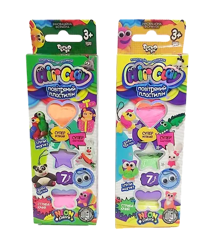 Набор воздушного пластилина 7 шт Air Clay ARCL-01 Danko Toys Микс - фото 1