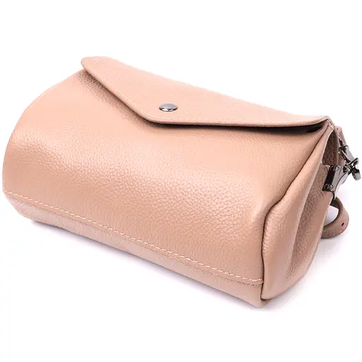 Компактная кожаная женская сумка Vintage с треугольным клапаном 21.5х13.5х7 см sum0028984 - фото 5