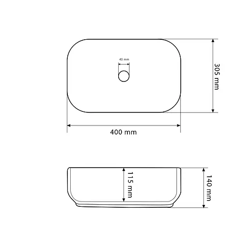 Умивальник VBI Palermo S marmo glossy накладний VBI-012305, Мармур - фото 2