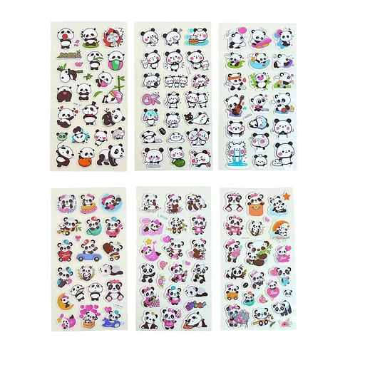 Наліпки дитячі 6 дизайнів 12 шт. (762855ML)