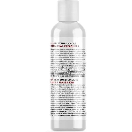 Лубрикант на водній основі Swiss Navy 4 in 1 Straw-Kiwi Pleasures 29.5мл - фото 2