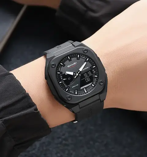 Годинник чоловічий наручний спортивний Skmei 2328 (Чорний) - фото 7