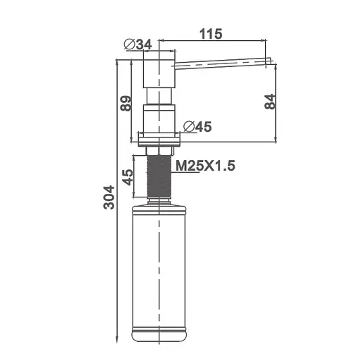 Дозатор для жидкого мыла Gappo G402-9  - фото 4