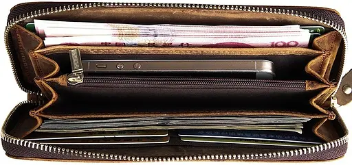 Чоловічий шкіряний клатч Vintage 19,5х9,5 см sum0012746 - фото 8