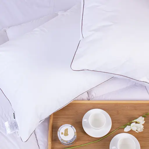 Подушка пуховая MirSon Raffaello White 201 средняя 40х60 см (2200000060495) - фото 9