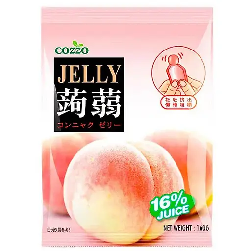 Желе конняку Cozzo Malang Jelly Peach зі смаком персика 160 г