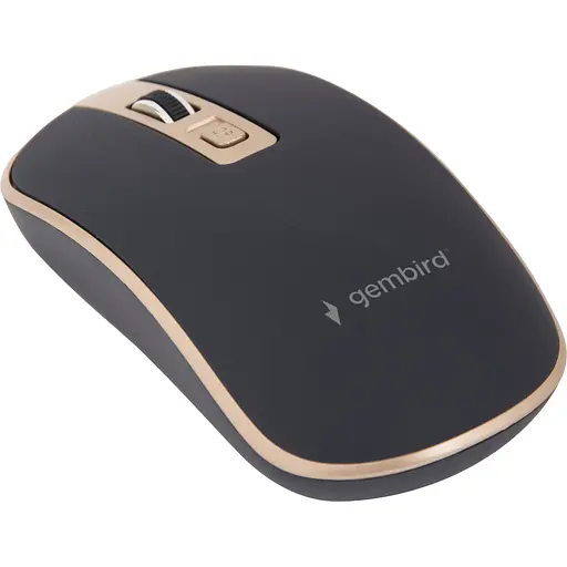 Мышка Gembird MUSW-4B-06-BG Wireless Black-Gold (MUSW-4B-06-BG) - фото 2