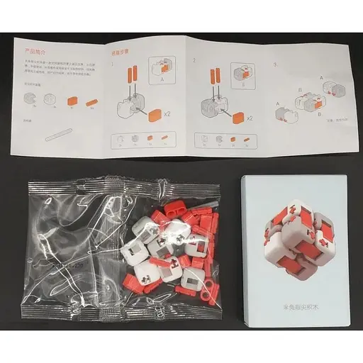 Игрушка-антистресс кубик Mitu Fidget folding cube конструктор для пальцев - фото 5
