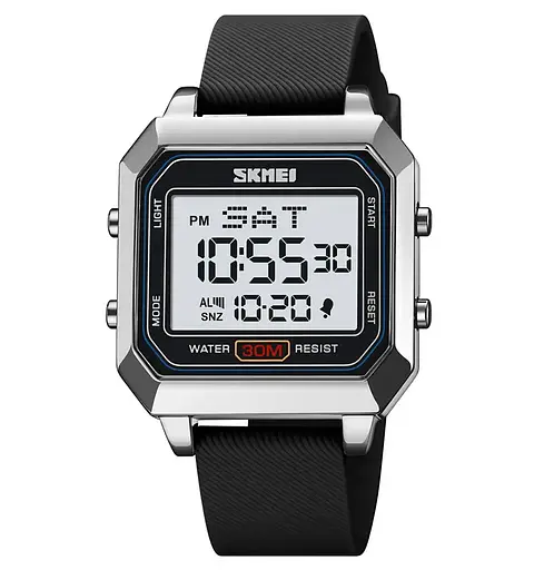 Годинник чоловічий спортивний наручний Skmei 2150 Сріблястий