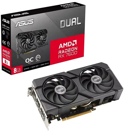 Видеокарта ASUS AMD Radeon RX 7600 8GB DUAL OC EVO (DUAL-RX7600-O8G-EVO) (GDDR6, 128 bit, PCI-E v4.0) - фото 10