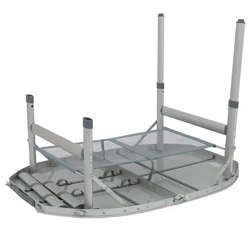 Стіл Bo-Camp Premium овальний 100x70 см сірий (DAS303284) - фото 7