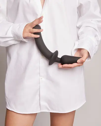 Фаллоимитатор с анальной пробкой Strap-On-Me Switch Plug-In Dildo XXL 27.1 см черный - фото 7