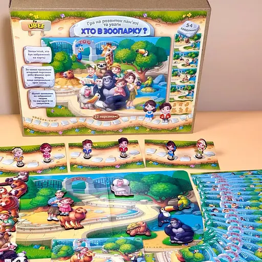 Деревянная настольная игра на развитие памяти "Зоопарк" Ubumblebees PSD301 - фото 3