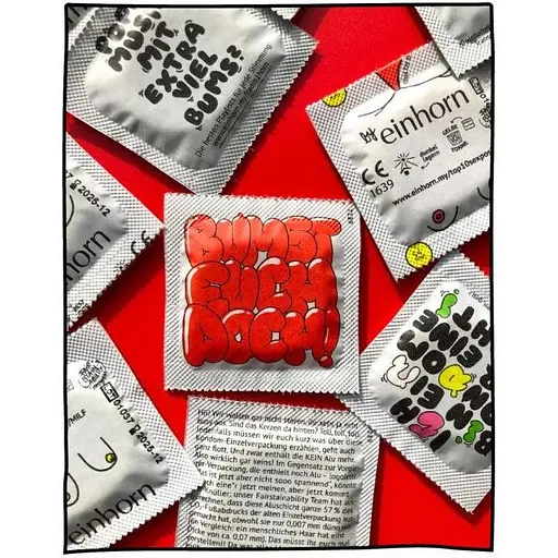 Веганские презервативы Einhorn Pussy Items упаковка 7 шт. - фото 3