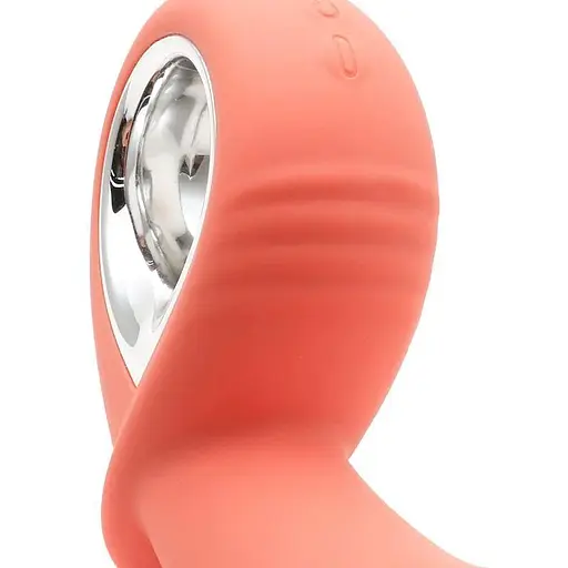 Анальный вибратор KisToy Klein Orange с надувающимся кончиком unisex диаметр 35-50 мм - фото 5