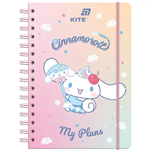 Щоденник на спіралі Kite Cinnamoroll тверда обкладинка (CR26-438) - фото 1