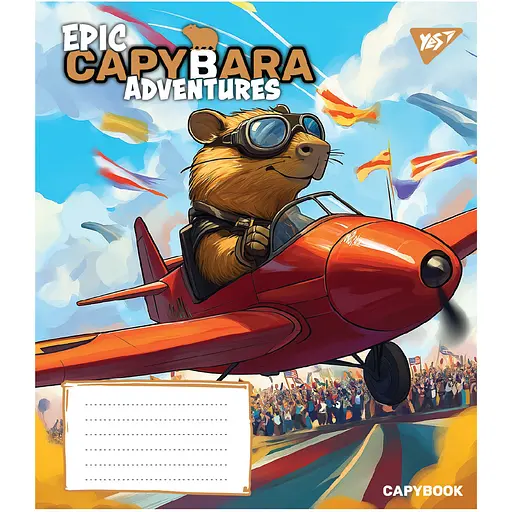 Набір зошитів Yes Epic Capybara А5 24 аркуші у лінію 20 шт. (767797) - фото 5