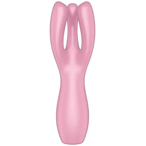 Клиторальный вибратор Satisfyer Threesome 3 с тремя пальчиками Рожевий - фото 3
