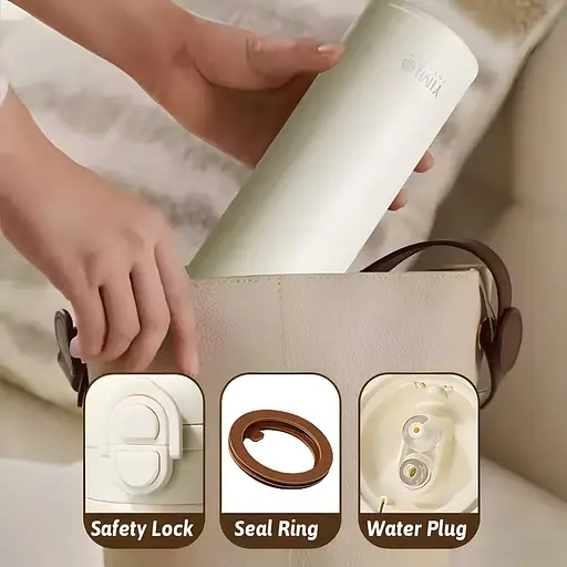 Термос Yimi для кофе и чая 350 мл черный (YIMI-BW-091-T) - фото 4