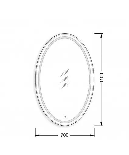 Зеркало Мойдодыр Magda 110x70 с LED подсветкой и сенсором - фото 6