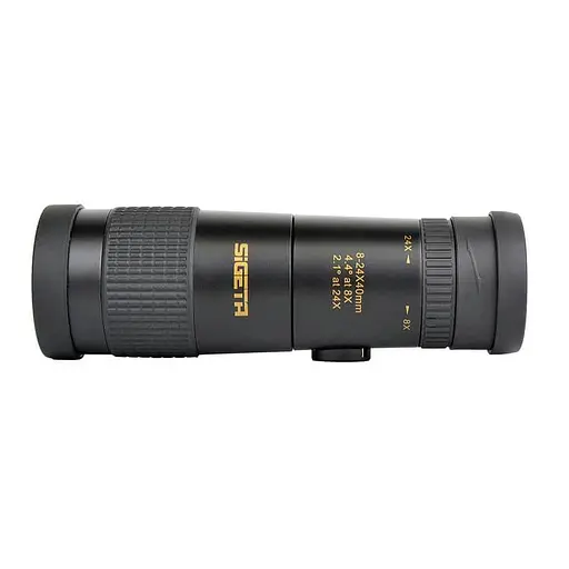 Мощный монокуляр Sigeta Haunt 8-24x40 (штатив, смартфон-адаптер) - фото 4