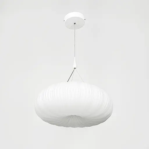 Підвісний світильник з білим фігурним абажуром Ø 38 см | Арт. SG 28-450 | Line F - фото 8