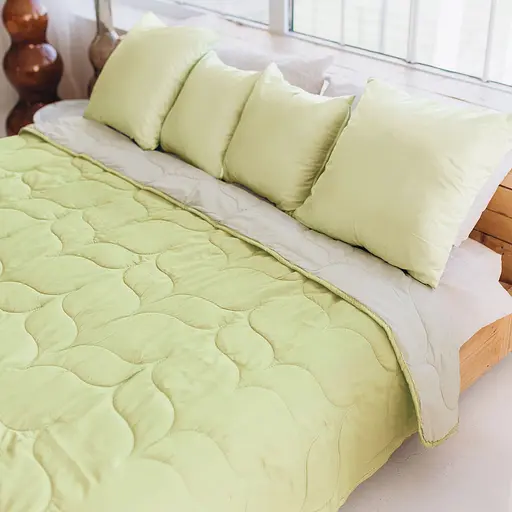 Покривало Sonex Tahiti двостороннє 240х220 см лаймово-бежеве (SO102520) - фото 5