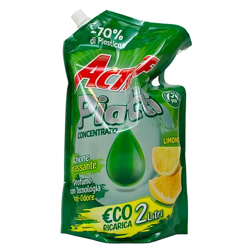 Концентрований засіб для миття посуду Лимон Actiff Piatti In Doypack 6 x 2000 мл   