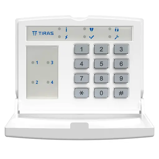 Клавиатура Tiras K-LED4 на 4 индикатора зон. (21-00022) - фото 4