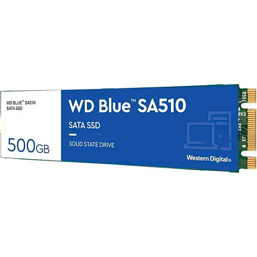 Накопитель SSD Western Digital m.2 sata WD Blue SA510 M.2 500GB (WDS500G3B0B) - фото 2