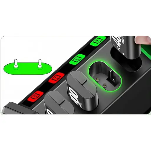 Зарядное устройство для Oivo NG-X518X Charging Dock + 4 АКБ 4800mWh для Xbox Сontrollers One/Series [128697] - фото 3