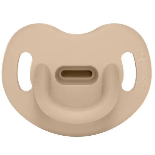 Пустушка силіконова анатомічна Suavinex Colour Essence 0-6 місяців бежева (308626)