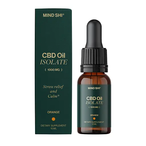 Изолят каннабидиола Mind Shi CBD Oil Isolate Orange 1000 мг 10 мл