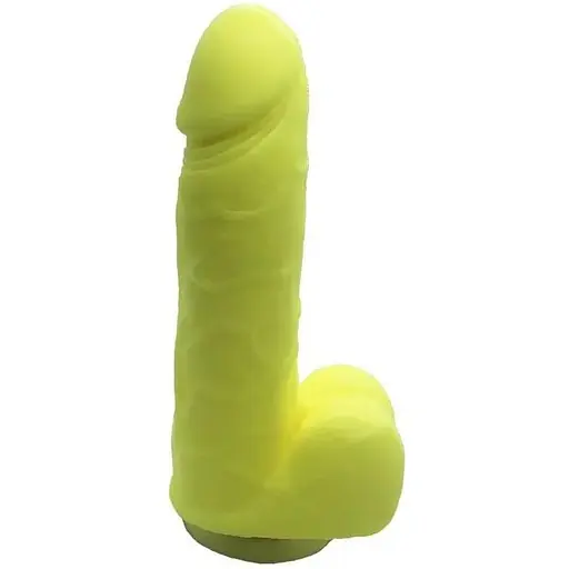 Крафтовое мыло-член с присоской Чистый Кайф Yellow size S натуральное