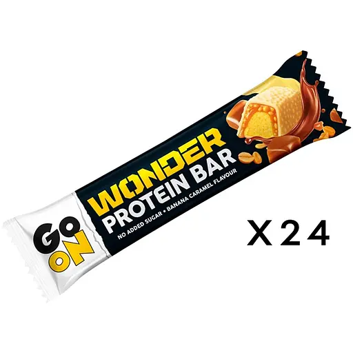 Батончик Wonder Protein Bar, 24*45 грамм Банан-карамель Go On Nutrition vit0001230