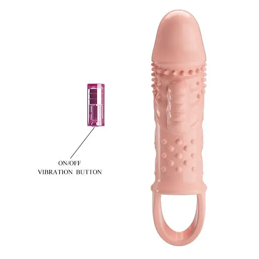 Насадка на пенис Pretty Love Penis Sleeve Cecelia 18.5 см телесный - фото 5