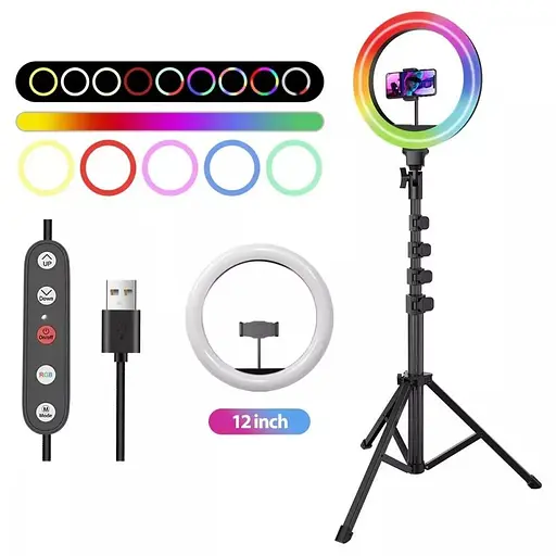 Кольцевая светодиодная лампа RGB Proove Halo 10" (PLRL10100401) - фото 2
