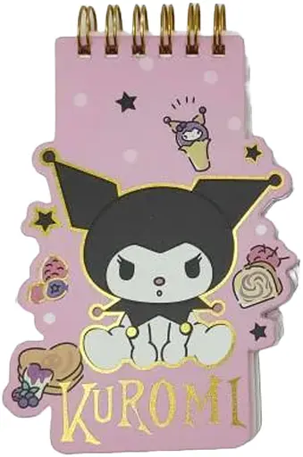 Блокнот на спирали фигурный Kuromi, 60 листов, 9x13 см (в ассортименте)