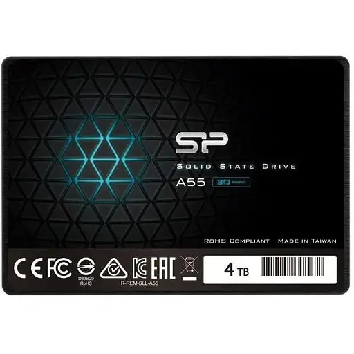 SSD диск 4Tb 2.5'' SATA3 SILICON POWER A55 SP004TBSS3A55S25 - фото 1