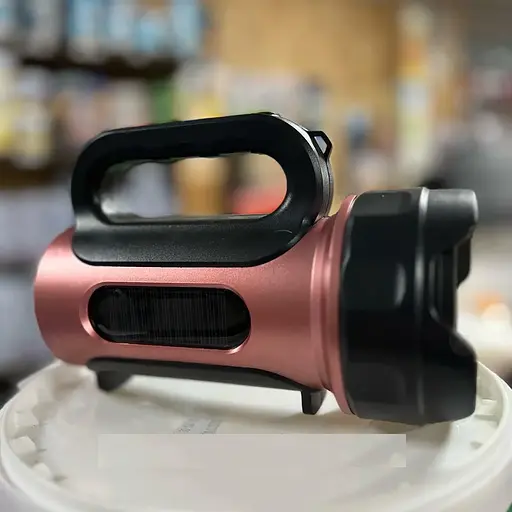 Ліхтар на сонячних батареях HEL-T93 (LM+COB білий та червоний) + Powerbank + microUSB (3+4 режими) - фото 4